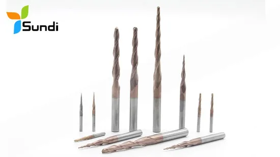 Cost-Effective CNC Machining Taper Ball Nose Spiral Wood Router Bit for Wood Milling Cutter